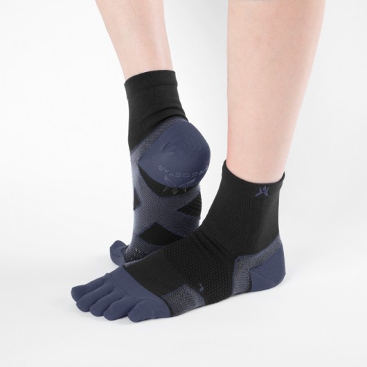 Cross-Taping Socks  5-toe  Middle-Length