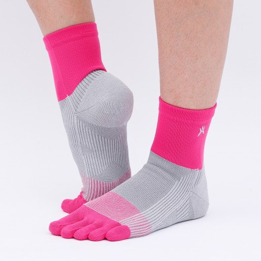 Cross-Taping Socks  Paper Yarn  5-toe  Middle-Length